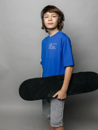 Футболка для мальчика подростка оверсайз с принтом