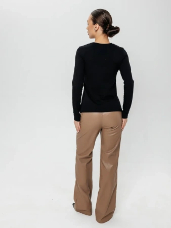 Лонгслив женский облегающий с принтом дк573