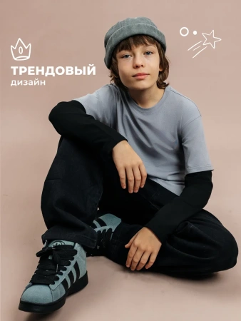 Лонгслив с двойным рукавом для подростка