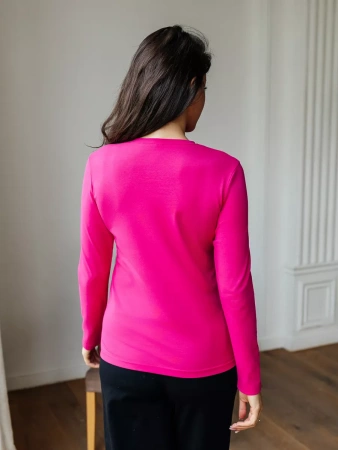 Лонгслив женский облегающий дк540