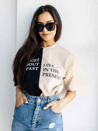 Футболка с принтом больших размеров спортивная ФК531