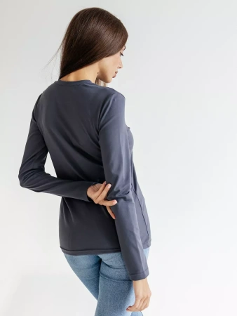 Лонгслив женский облегающий кофта больших размеров дк540