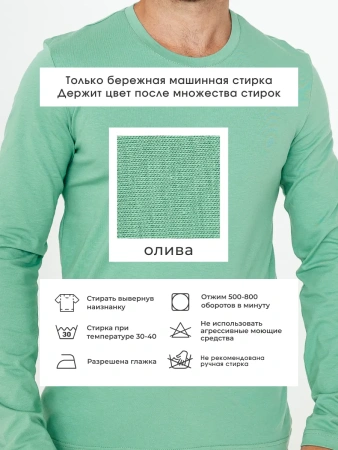 Лонгслив мужской с длинным рукавом больших размеров