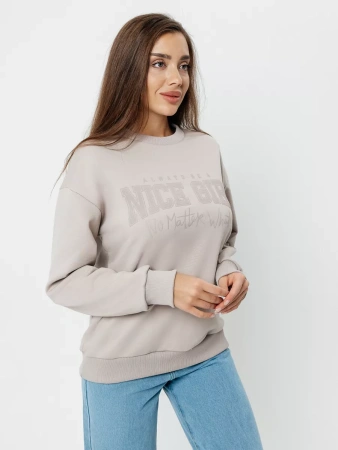 Свитшот женский толстовка больших размеров кофта ДФ579