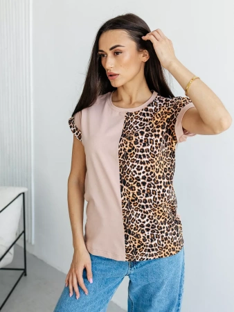 Футболка хлопок с принтом нарядная больших размеров