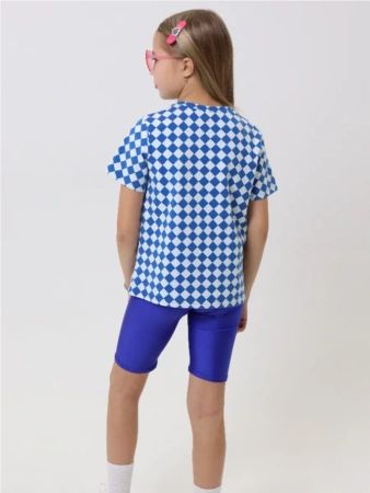 Футболка для девочки с принтом хлопок летняя пляжная