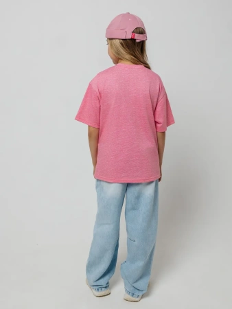 Футболка для девочки с принтом хлопок летняя пляжная