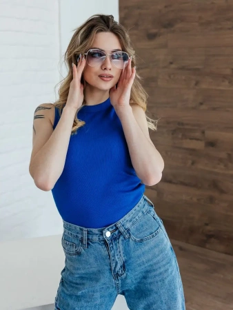 Топ под пиджак в рубчик спортивная майка МК558