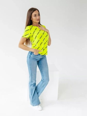 Футболка с принтом больших размеров новогодняя ФК561