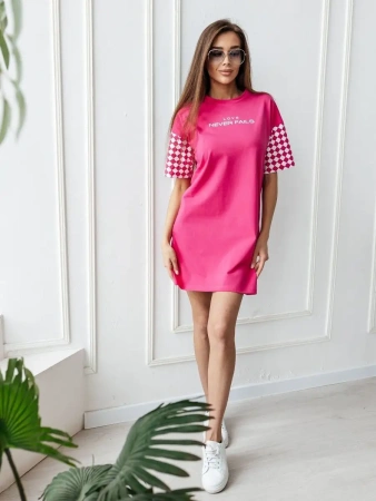 Туника удлиненная больших размеров хлопок с лайкрой