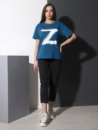 Футболка женская оверсайз с принтом Z