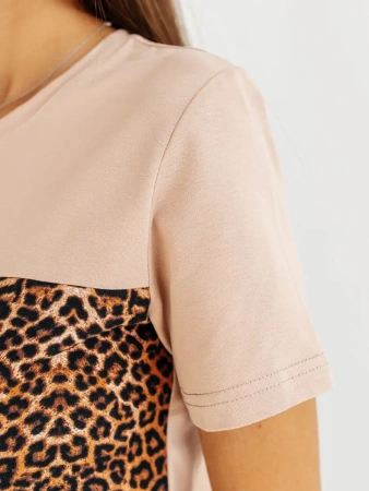 Футболка хлопок с принтом летняя больших размеров