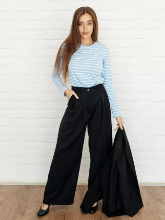 Лонгслив тельняшка большого размера джемпер