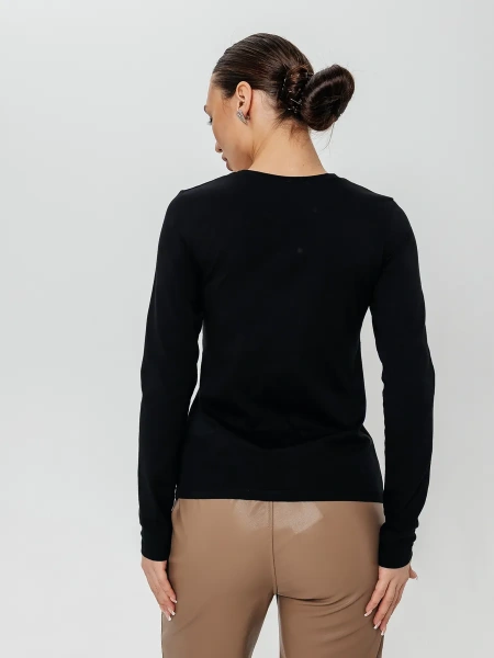 Лонгслив женский облегающий с принтом дк573