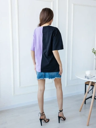 Футболка с принтом оверсайз больших размеров