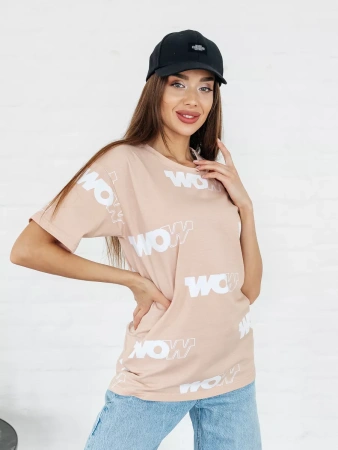 Футболка оверсайз с принтом большого размера