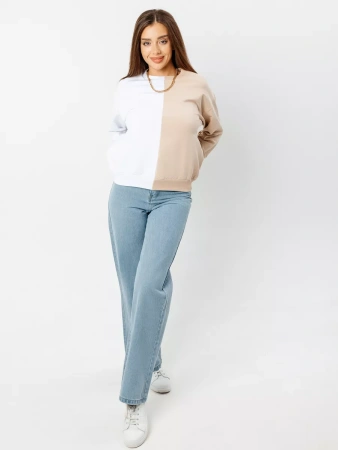 Свитшот женский толстовка больших размеров кофта ДФ581