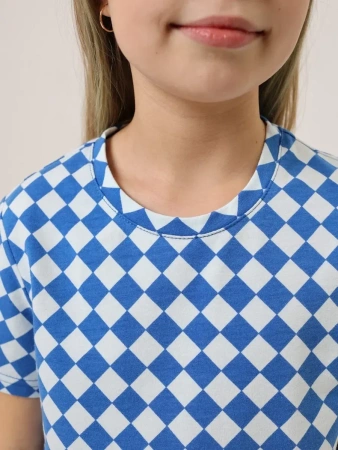 Футболка для девочки с принтом хлопок летняя пляжная