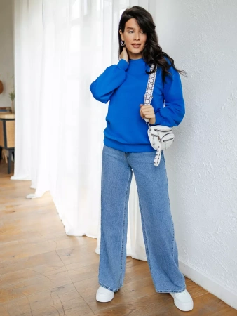 Свитшот женский оверсайз больших размеров ДФ545