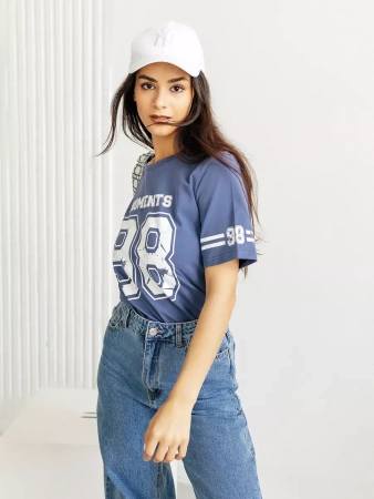 Футболка хлопок с принтом новогодняя больших размеров