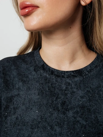 Футболка женская летняя варенка оверсайз базовая хлопок