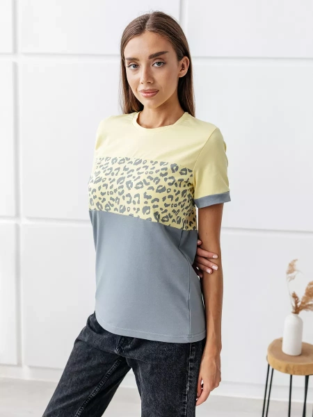 Футболка хлопок с принтом новогодняя больших размеров