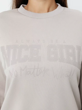 Свитшот женский толстовка больших размеров кофта ДФ579