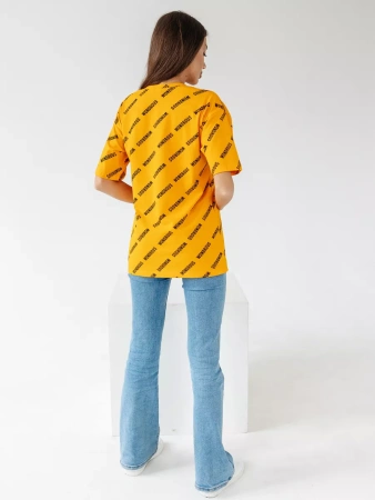 Футболка оверсайз с принтом большого размера