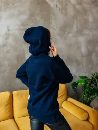 Однотонное худи с начесом