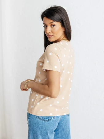 Футболка с принтом хлопок больших размеров новогодняя ФК561