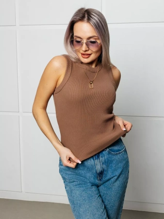 Топ под пиджак в рубчик спортивная майка МК558