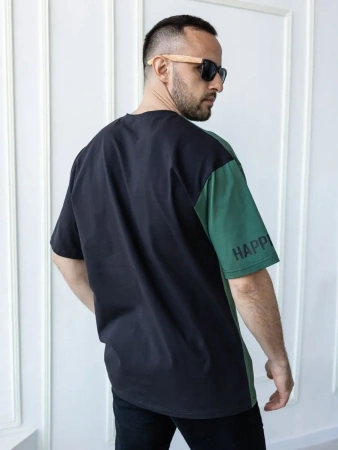 Футболка спортивная с принтом хлопок