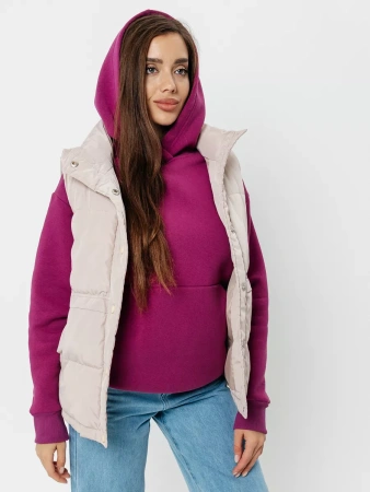 Однотонное худи с начесом