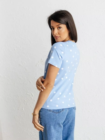 Футболка с принтом хлопок больших размеров новогодняя ФК561