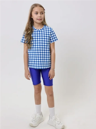 Футболка для девочки с принтом хлопок летняя пляжная