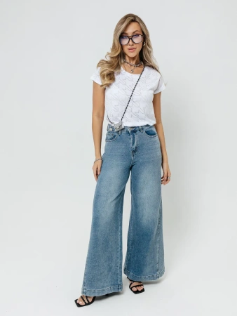 Футболка нарядная с принтом больших размеров хлопок