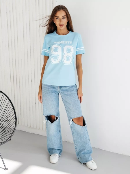 Футболка хлопок с принтом новогодняя больших размеров