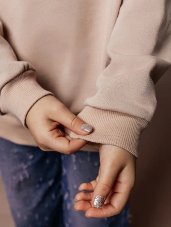 Свитшот детский базовый оверсайз теплый