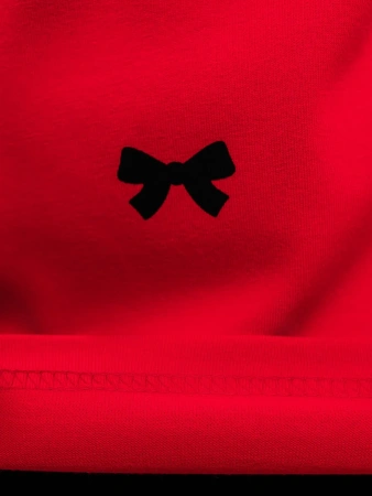 Лонгслив яркий для девочки с принтом в сад