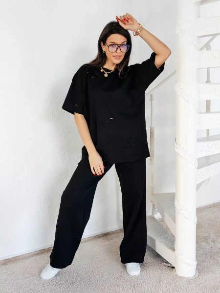 Футболка оверсайз большого размера с дырками