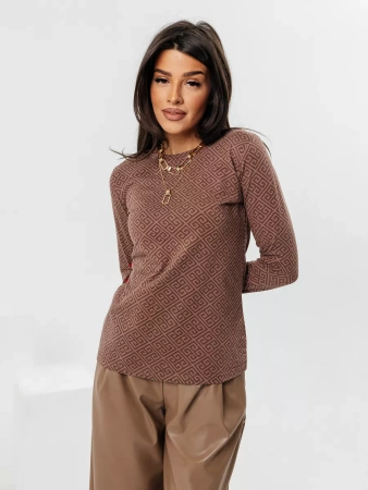 Лонгслив женский облегающий одежда с принтом дк571