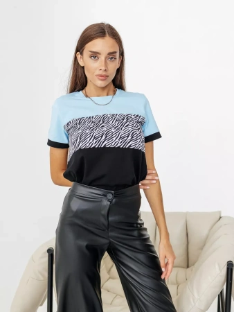 Футболка хлопок с принтом новогодняя больших размеров