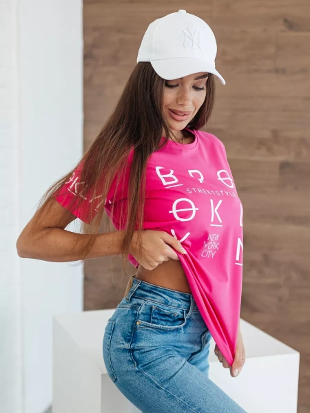 Футболка хлопок с принтом летняя больших размеров ФК562