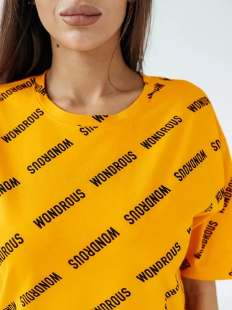 Футболка оверсайз с принтом большого размера