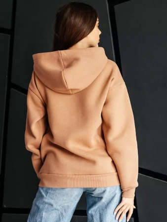 Однотонное худи с начесом