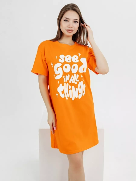 Ночная сорочка женская ночнушка хлопковая туника