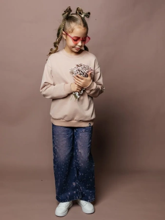 Свитшот детский базовый оверсайз теплый