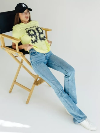 Футболка хлопок с принтом новогодняя больших размеров