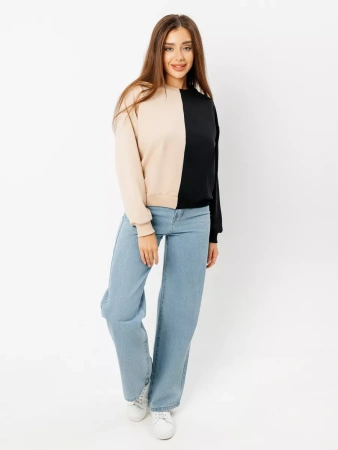 Свитшот женский толстовка больших размеров кофта ДФ581