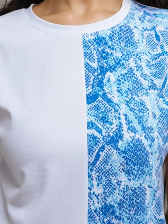 Футболка хлопок с принтом нарядная больших размеров